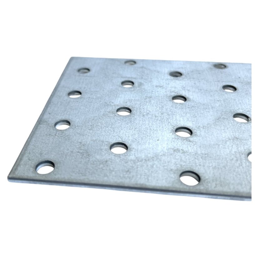PP10 / PP18 Destička perforovaná 80x240x2mm tesařská spojka děrovaná pozinkovaná CE
