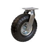 Otočné pojezdové kolo s pneumatikou d260/100kg, černá guma,kuličkové ložisko