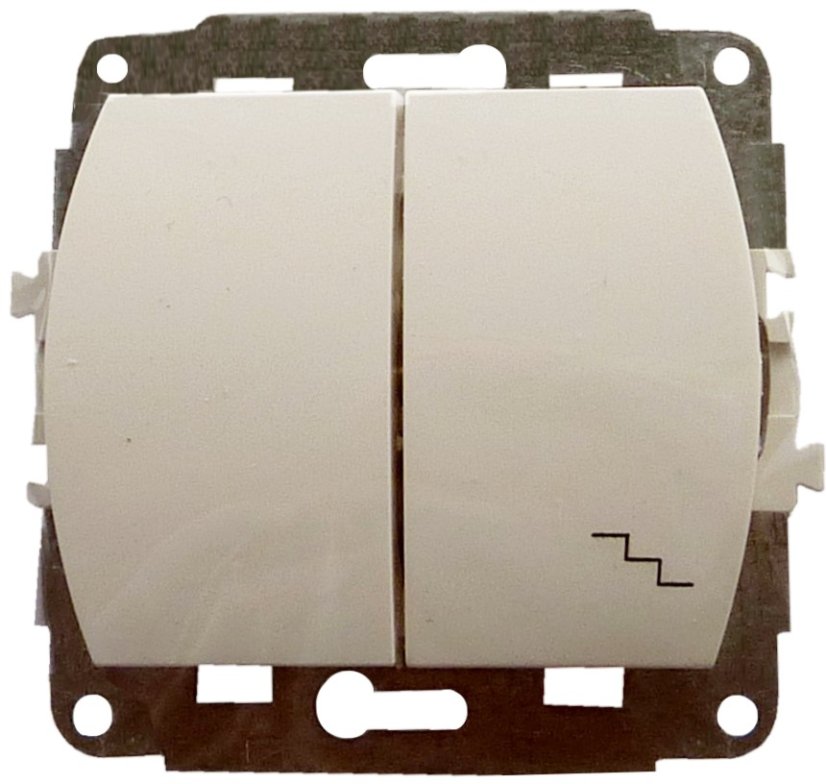 KARLIK Křížový vypínač bílý