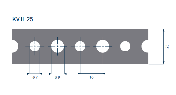 TM 4/10 25x0,7mm páska montážní ocelová pozinkovaná - 10 metru