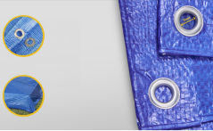 Zakrývací plachta modrá 10x15m 50g/m2