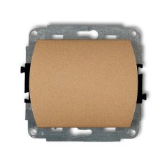 KARLIK Jednoduchý vypínač zlatý metalický