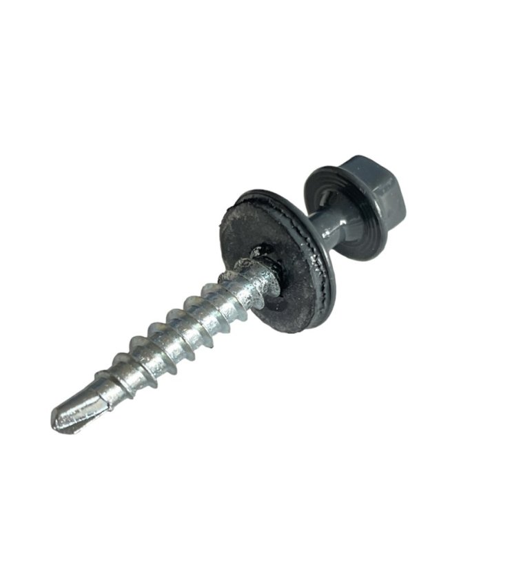 Vrut farmářský samovrtný s podložkou 4,8x35 šedý 7016 - 250ks