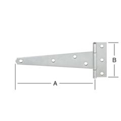 ZT 125 Zawias trójkątny 125x35x80x2mm