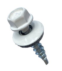 Vrut farmářský samovrtný s podložkou 4,8x35 bílý 9010 - 250ks