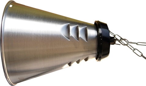 Plechový kryt na reflektorovou žárovku 250W