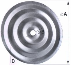 Kovový přítlačný kroužek - KD 70x5x0,5 - 200ks