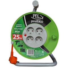 Przedłużacz na bębnie ogrodowy 3x1,5/50m OWY IP20