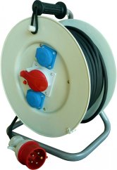 Napájecí prodlužovací pro mechanická namáhání kabel na bubnu 5x1,5mm2 30m