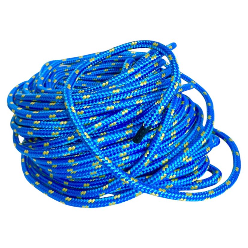 PPF 10 Polypropylenové lano pletené s jádrem - průměr 10mm, 5 metrů modré
