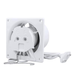 Nástěnný stropní ventilátor 14X14/125 s tahovým spínačem
