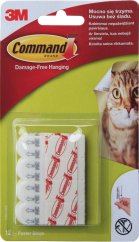 3M Command transparentní lepicí pásky pro upevnění plakátu na stěnu - 12ks