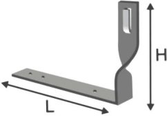 Podpěra vedení na střechy kroucená 40cm d6/8