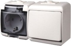 Sada Vypínač + Zásuvka 1D