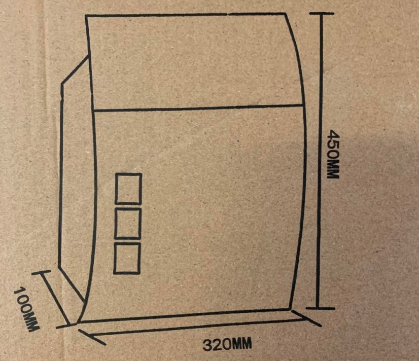 Poštovní schránka černá Enzo