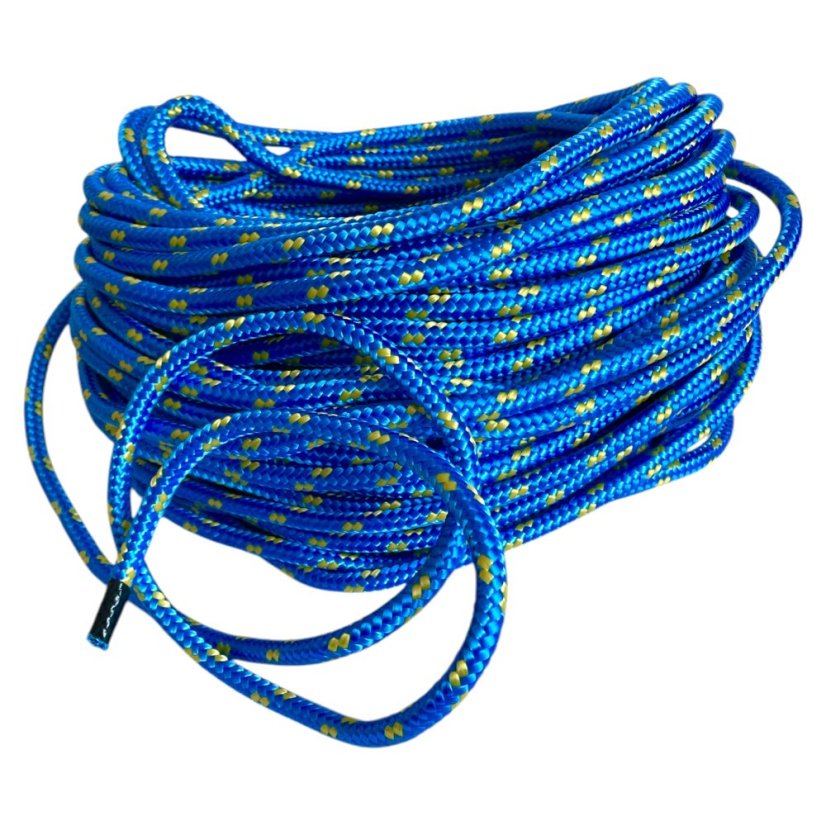 PPF 10 Polypropylenové lano pletené s jádrem - průměr 10mm, 50 metrů modré