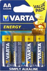 Baterie Alkalické ENERGY VARTA R06 AA - 4ks