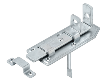 WP 160  Zasuwka z ryglem płaskim prosta z przelotem 160x55