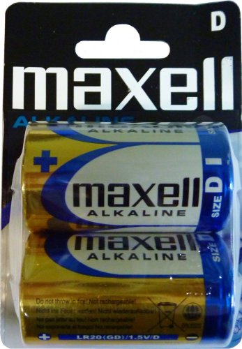 Baterie alkalické MAXELL R20 D - 2ks