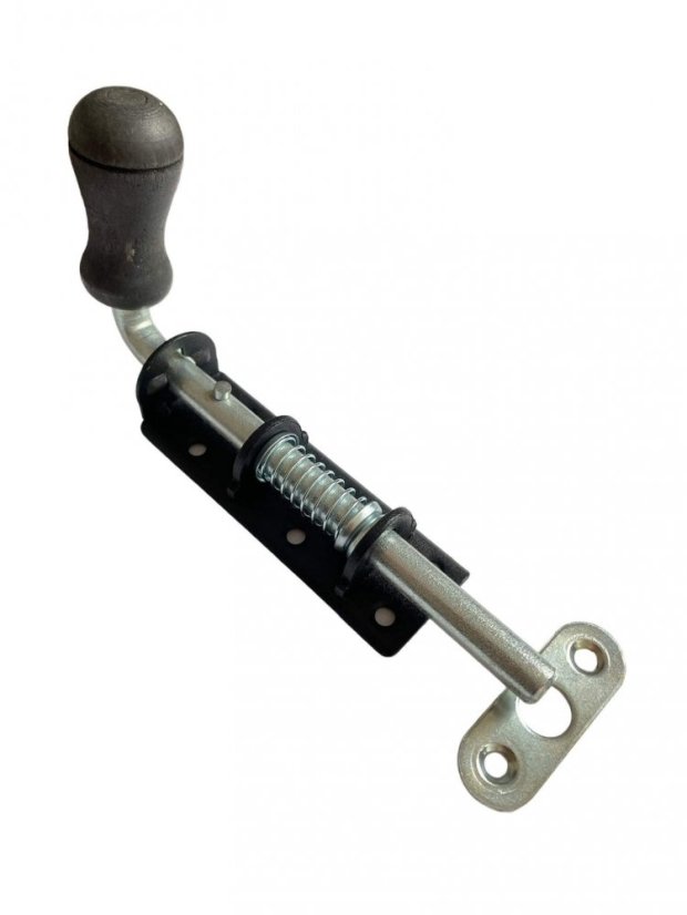 WSPU 150c Zástrč pružinová s dřev. koncovkou černá 150x30mm