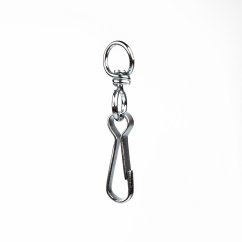 Karabinka řetězová s obrtlíkem 70mm