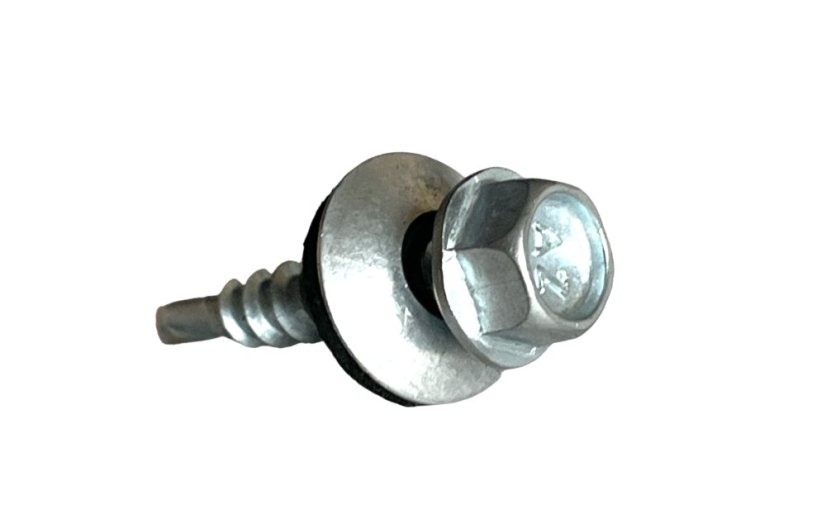 Wkręty farmerskie samowiercące z borem, farmery 4,8x35 ocynk - 250szt podkładka aluminiowa