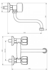 Dřezová baterie LUX-Z