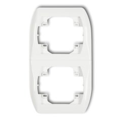 TREND-ramka podwójna PIONowa 8RV-2 ZŁOT metal