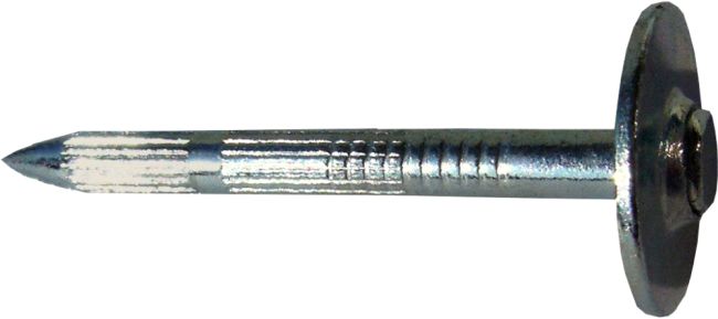 Hřebík kalený s talířovou hlavou bílý pozink 3,5x50 - 250ks