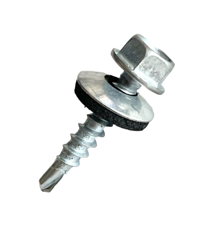 Wkręty farmerskie samowiercące z borem, farmery 4,8x35 ocynk - 250szt podkładka aluminiowa