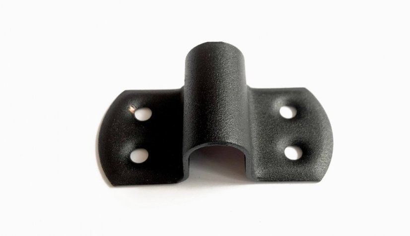 WO 80c Zástrč s kulatým jezdcem 80x60mm černý