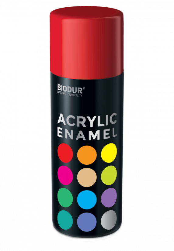 Akrylový email ve spreji - ohnivá červená 400ml/RAL 3000