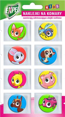 Nálepky proti komárům a mouchám