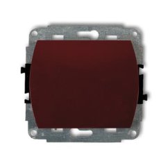 KARLIK Jednoduchý vypínač hnedý