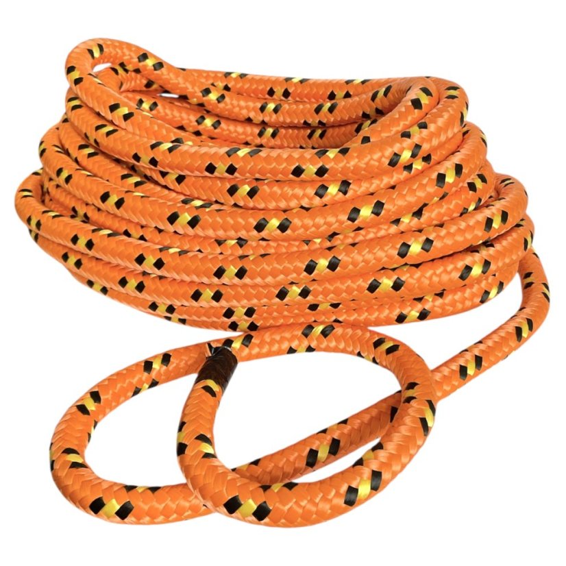 PPF 20 Polypropylenové lano pletené s jádrem - průměr 20mm, 20 metrů oranžové