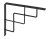 SQ250 cm wspornik ornamentowy 250x250 czarny
