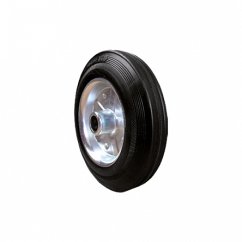 Kolečko plné d100/70kg, černý kaučuk, kluzné ložisko