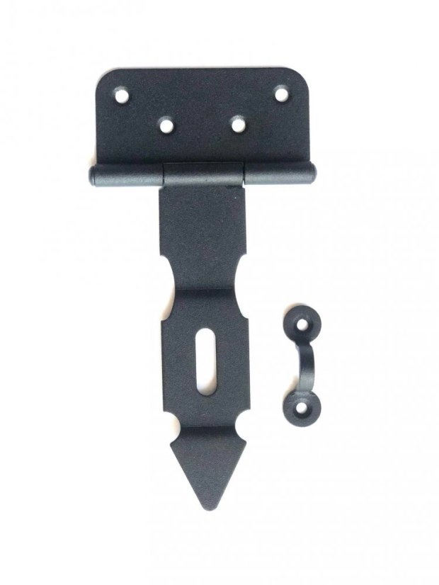 ZZP 125c Závěs zamykací jednoduchý125x40x80mm černý
