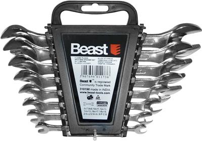 Sada plochých klíčů 6-22cm 8ks