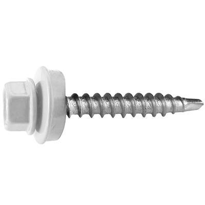 Vrut farmářský samovrtný s podložkou 4,8x35 bílý 9010 - 250ks