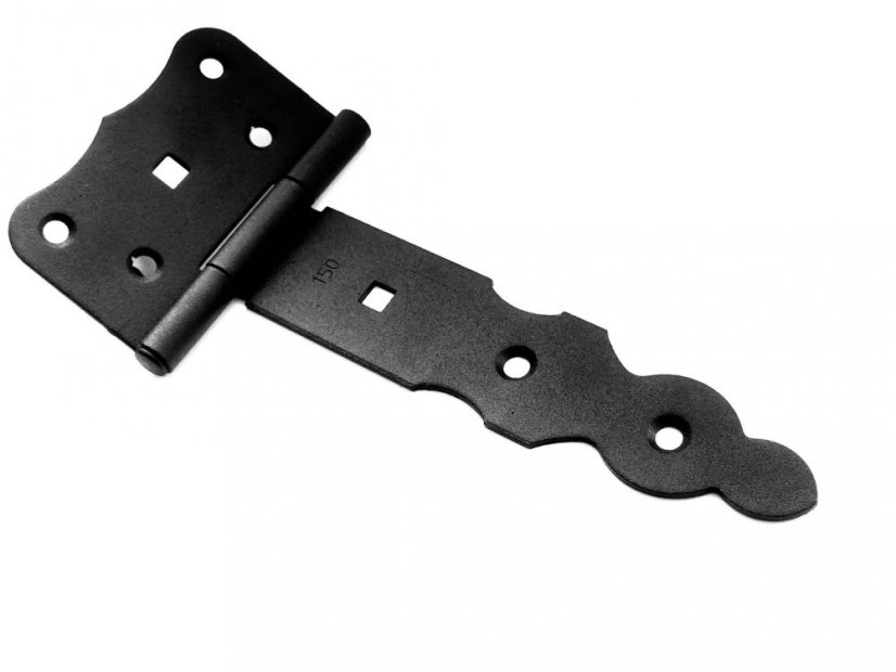 ZBR 150c Závěs brankový ozdobný 150x40x85mm černý