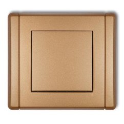KARLIK jednoduchý vypínač metalický zlatý
