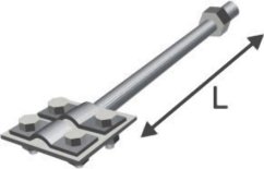 Podpěra vedení napětí d6/8 2xM8x20