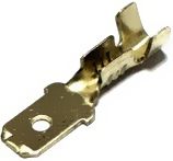 Konektor mosazná objímka cínovaná 6,3-2,5/0,8 NC - 100ks