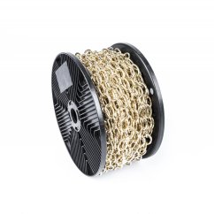 Řetěz oválný 2,8mm zlatý