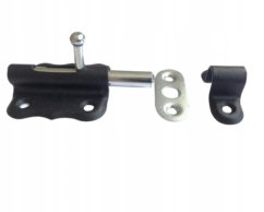 WO 50c Zasuwka z ryglem okrągłym 50x50mm czarny