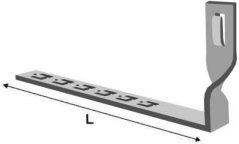 Podpěra vedení na střechy kroucená stavitelná 40cm d6/8