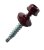 Wkręty farmerskie samowiercące z borem, farmery 4,8x35 wiśnia RAL 3011 - 250szt