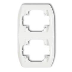 KARLIK Rámeček na zásuvku dvojitý metalik zlatý