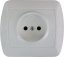 KONTAKT SIMON Jednoduchá zásuvka bílá